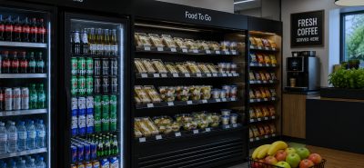 UK commercial refrigeration regulations guide featuring convenience store chilled drinks fridge, food-to-go refrigeration display, and energy-efficient retail cooling solutions in a modern UK retail environment.